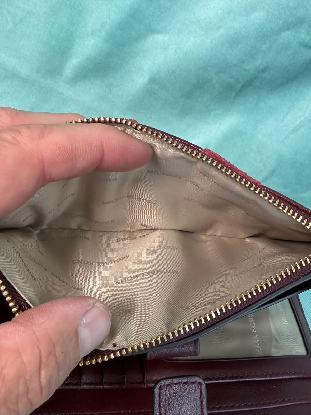 Michael Kors Adele Mixed-Media Smartphone Wallet